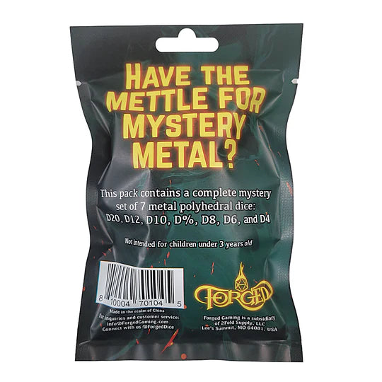 Mystery Set of 7 Metal Dice - Forged Gaming