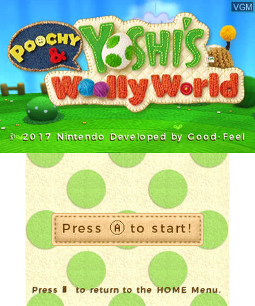Poochy & Yoshi's Woolly World - 3DS