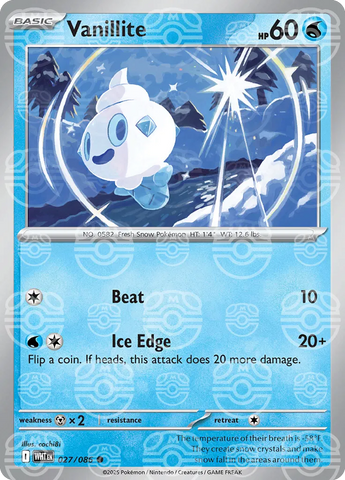 Vanillite (027/086) (Master Ball Pattern) [Scarlet & Violet: White Flare]