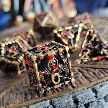 Metal Dice Set - Hollow - Reaper's Confine - Bronze