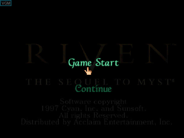 Riven: The Sequel to Myst - PS1