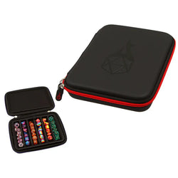 6-Row Zip-Close Dice Box & Storage Case with Removable Dice Tray
