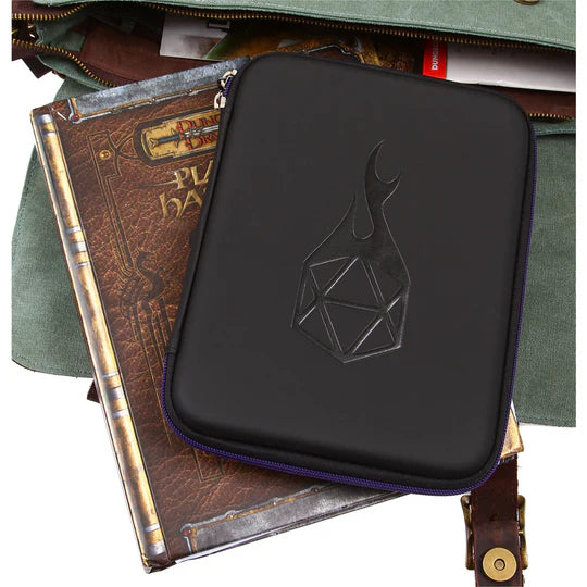 6-Row Zip-Close Dice Box & Storage Case with Removable Dice Tray