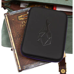 6-Row Zip-Close Dice Box & Storage Case with Removable Dice Tray