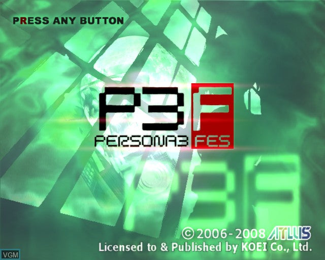 Shin Megami Tensei: Persona 3 FES - PS2