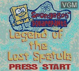 SpongeBob SquarePants Legend of the Lost Spatula - Gameboy Color