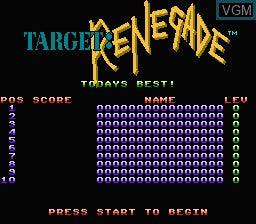Target Renegade - NES