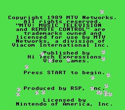 MTV Remote Control - NES