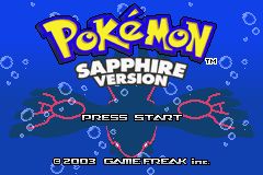 Pokemon Sapphire - GBA