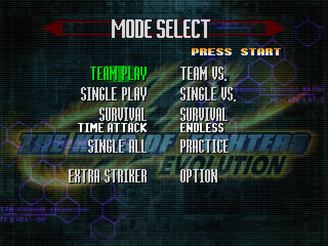The King of Fighters Evolution - Sega Dreamcast