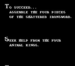 Iron Sword Wizards and Warriors II - NES