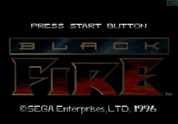 Black Fire - Sega Saturn