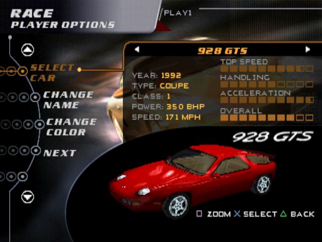 Need for Speed Porsche Unleashed - PS1