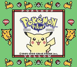 Pokemon Yellow - Gameboy Original