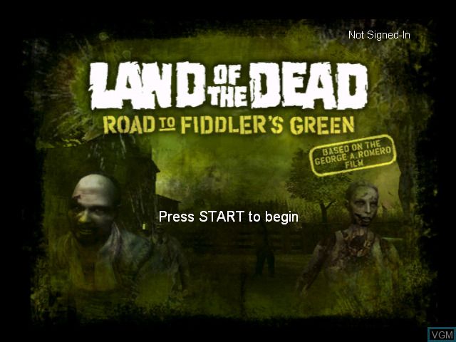 Land of the Dead Road to Fiddler's Green - XBox Original