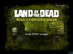Land of the Dead Road to Fiddler's Green - XBox Original