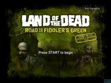 Land of the Dead Road to Fiddler's Green - XBox Original