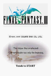 Final Fantasy III (3) - DS