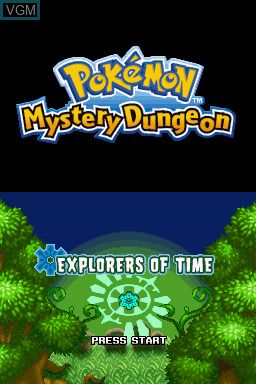 Pokemon Mystery Dungeon Explorers of Time - DS