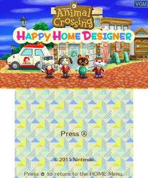 Animal Crossing Happy Home Designer - 3DS