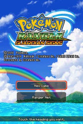 Pokemon Ranger: Guardian Signs - DS
