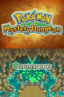 Pokemon Mystery Dungeon Explorers of Sky - DS