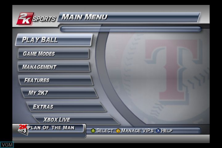 Major League Baseball 2K7 - XBox Original