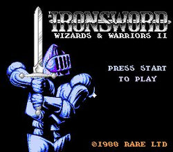 Iron Sword Wizards and Warriors II - NES