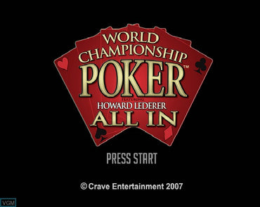 World Championship Poker: All In - PS2