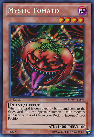 yugioh tomato deck Mystic [LCYW-EN239] Secret Rare may be 1st or Top 15 most expensive VMAX:VMAX Chasing Glory Together
