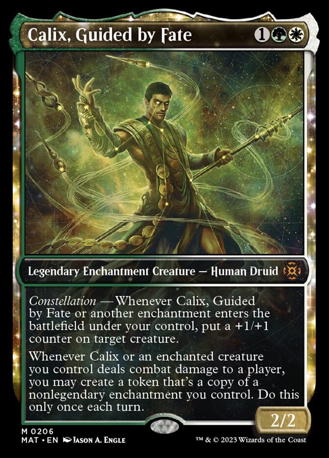 halo mtg cards Calix, Guided by Fate (Showcase Halo Foil) [March of the Machine: The