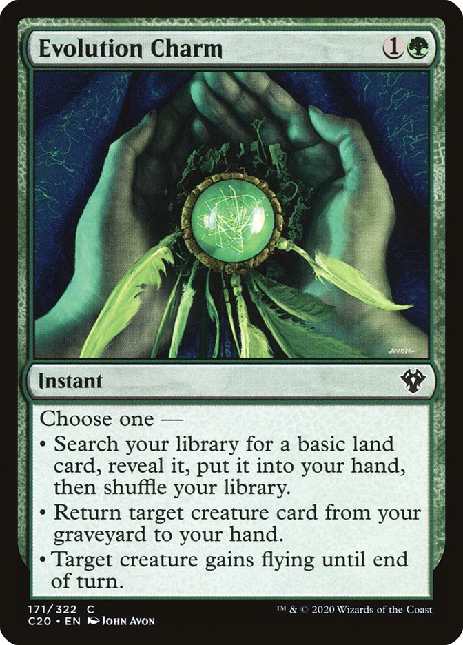 mtg return target card from graveyard Evolution Charm [Commander 2020]
