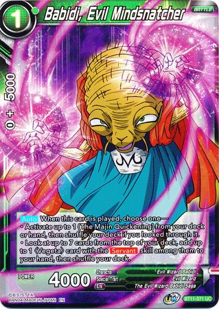 Babidi, Evil Mindsnatcher [BT11-071]