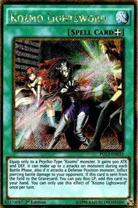 yugioh kozmo cards Kozmo Lightsword [PGL3-EN033] Gold Secret Rare