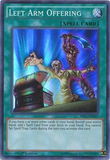 200 yugioh card lot in mint condition includes all sets Left Arm Offering [MIL1-EN015] Super Rare