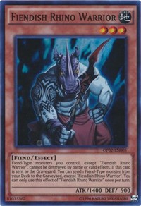 Fiendish Rhino Warrior [OP02-EN005] Super Rare