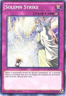 solemn yugioh cards RA02-EN079 Strike : Secret Rare 1st Edition Card Unicorn Cards Solemn Judgment - Yugipedia