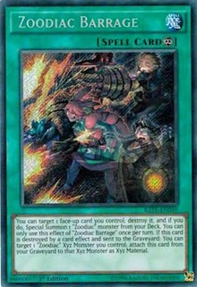 Zoodiac Barrage [RATE-EN059] Secret Rare