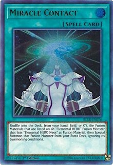 yugioh elemental hero spell cards Miracle Contact [BLLR-EN076] Ultra Rare