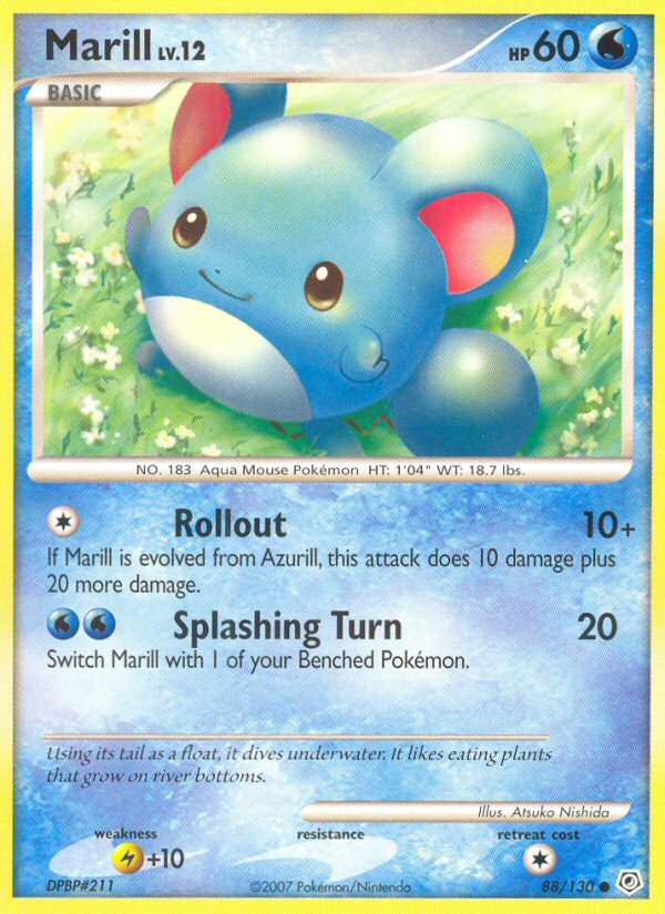 marill pokemon card price Marill (Triumphant Light #77/96, 1-Star)