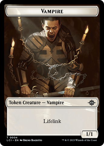 Blood // Vampire (0004) Double-Sided Token [The Lost Caverns of Ixalan Commander Tokens]