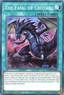 yugioh this card is always treated as The Fang of Critias [LEDD-ENA22] Common