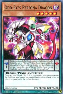 yugioh all odd eyes dragon cards Odd-Eyes Persona Dragon [LEDD-ENC04] Common