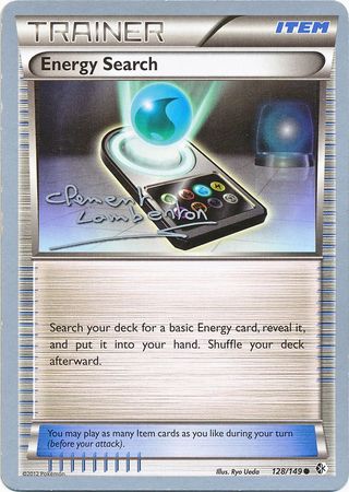 2013 energy pokemon card Energy Search (128/149) (Anguille Sous Roche