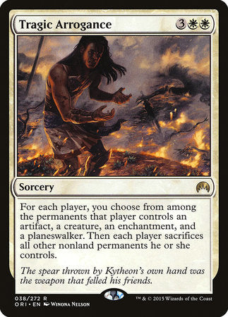 mtg origins black cards Tragic Arrogance [Magic Origins]