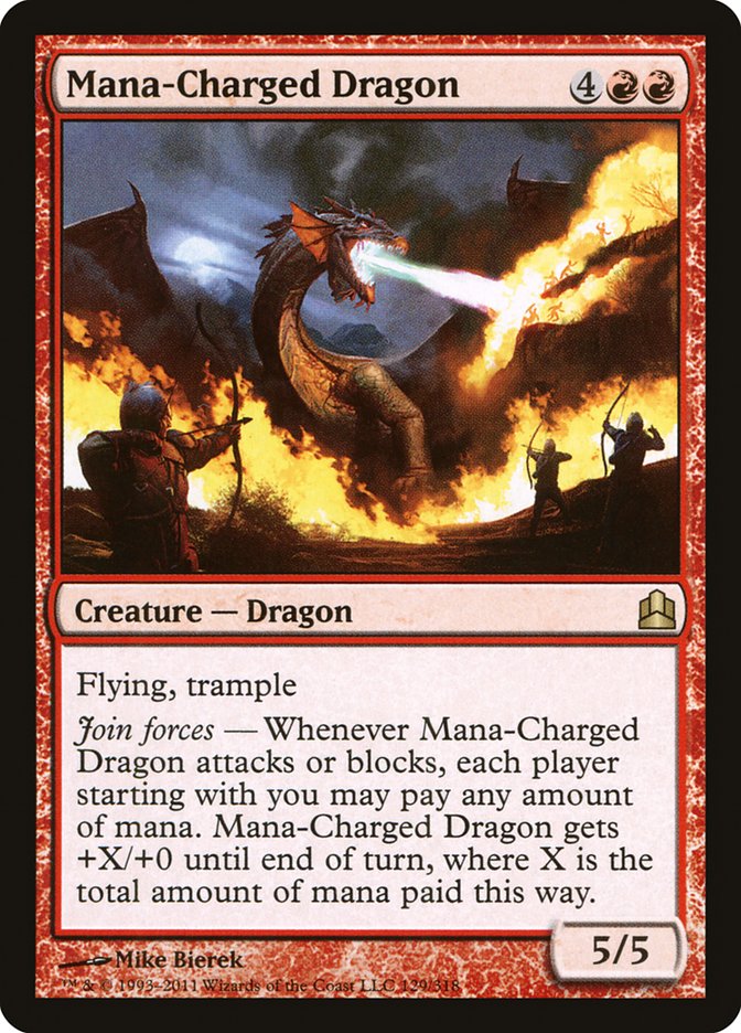 Mana-Charged Dragon [Commander 2011] | Games A Plunder