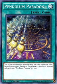 Pendulum Paradox [MP18-EN209] Secret Rare