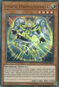 onomatopoeia yugioh deck Utopic Onomatopoeia [DUPO-EN009] Ultra Rare