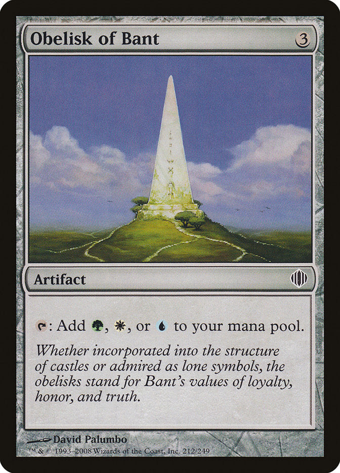 Obelisk of Bant [Shards of Alara] | Games A Plunder