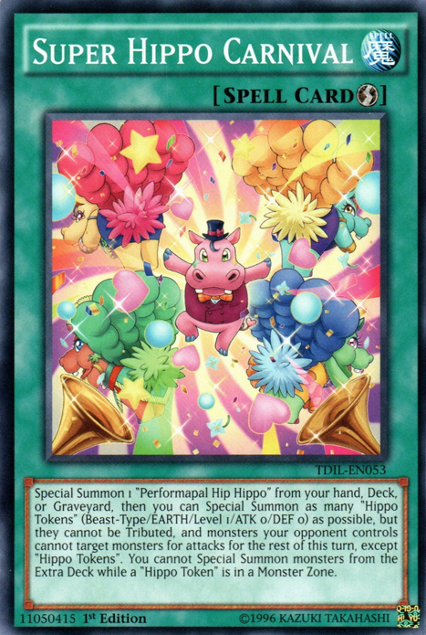 yugioh cards that summon tokens Super Hippo Carnival [TDIL-EN053] Common